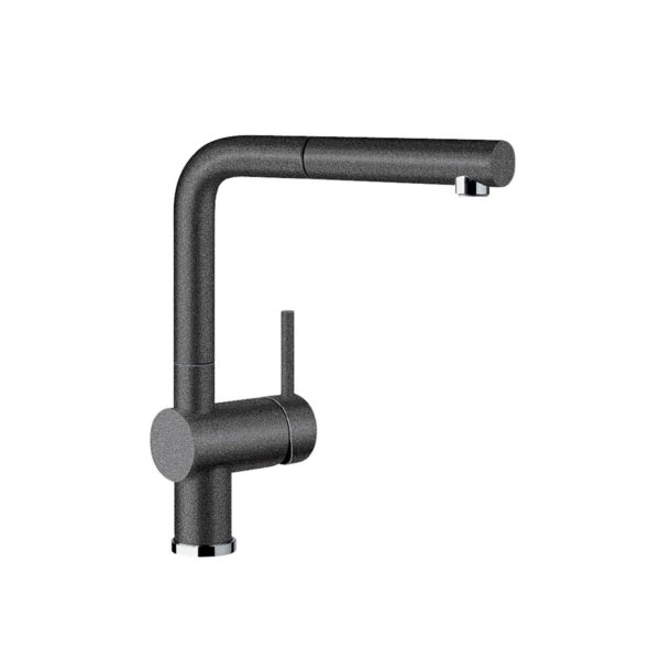 Sink mixer w/ extractable high spout