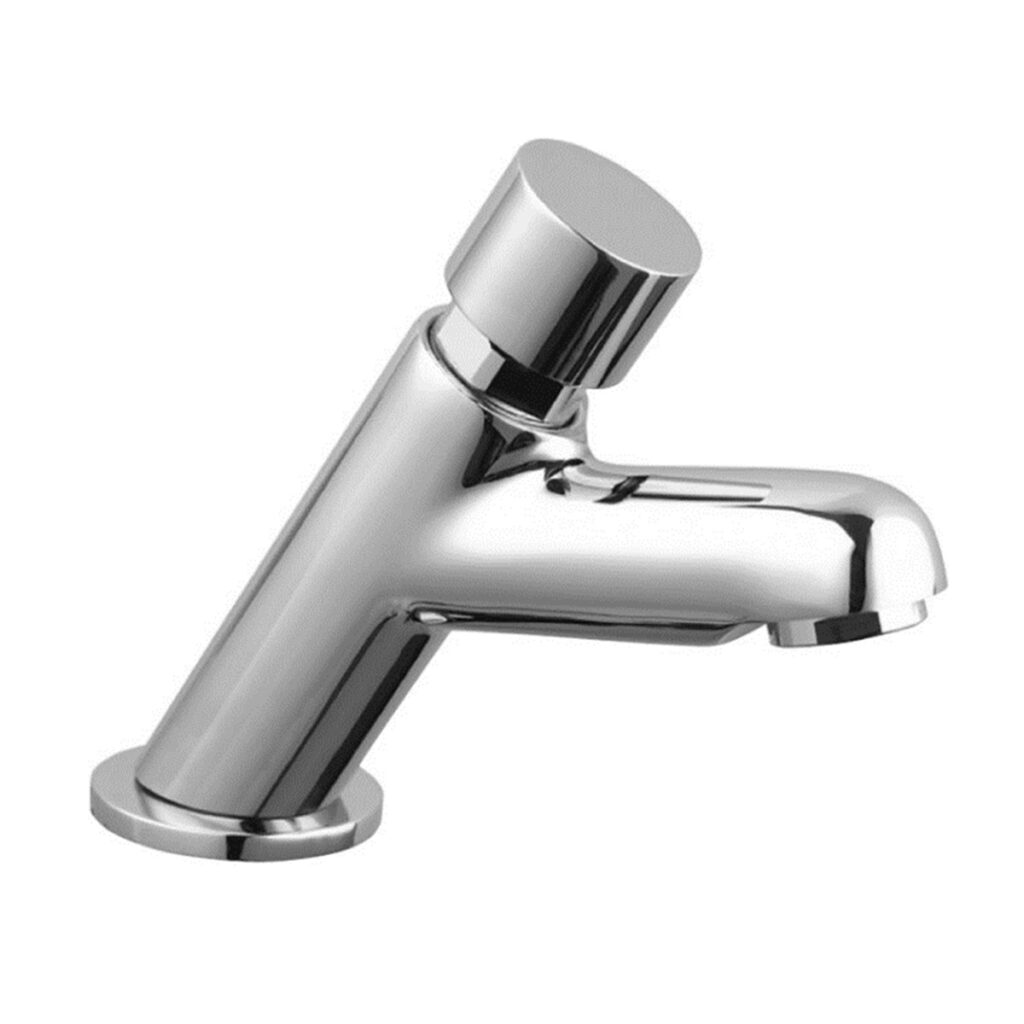 IDRAL Deck mounted selfclosing push button tap, modern style SAVE