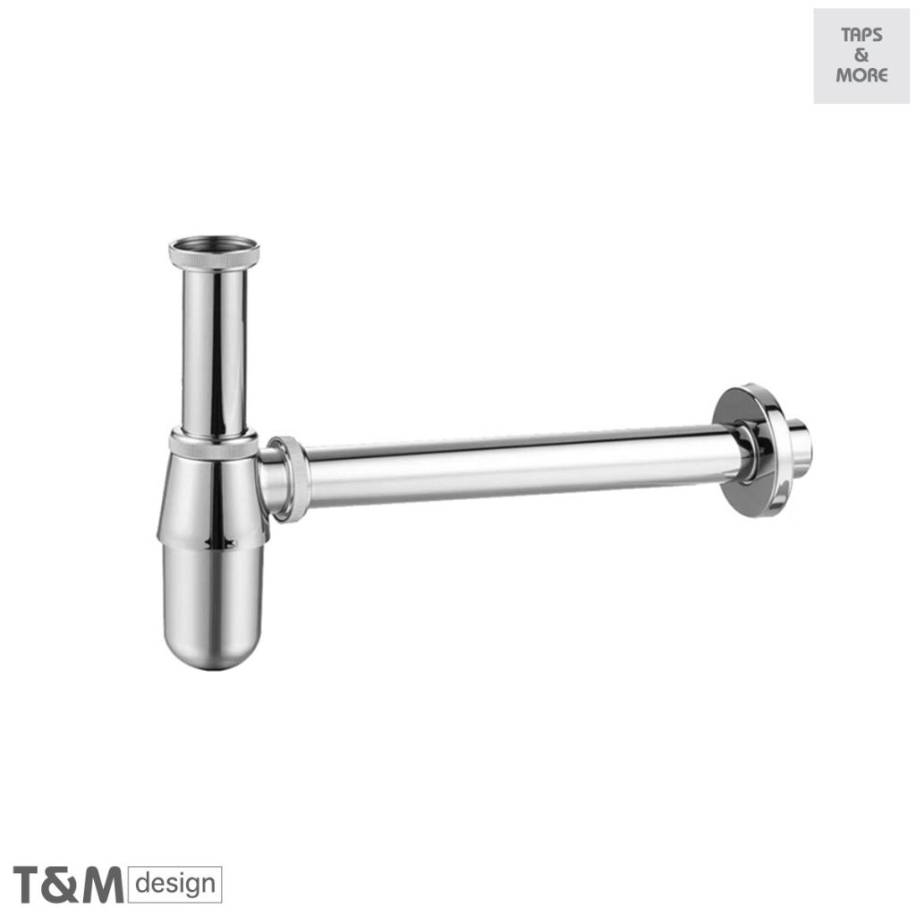 KAJA Bottle Trap for washbasin with adjustable vertical pipe 50-140 mm, 50 mm cup, horizontal pipe 330 mm – Universal