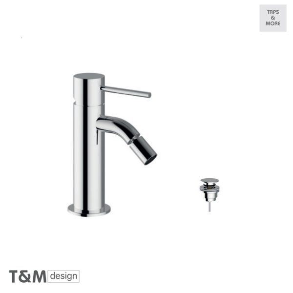 T&M DESIGN Single lever bidet mixer with clic-clac waste set 1 1/4” - Art