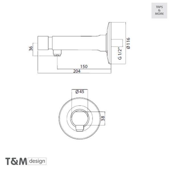 TAPS & MORE Dubai|T&M DESIGN Elegant self-closing tap for washbasin – MURO