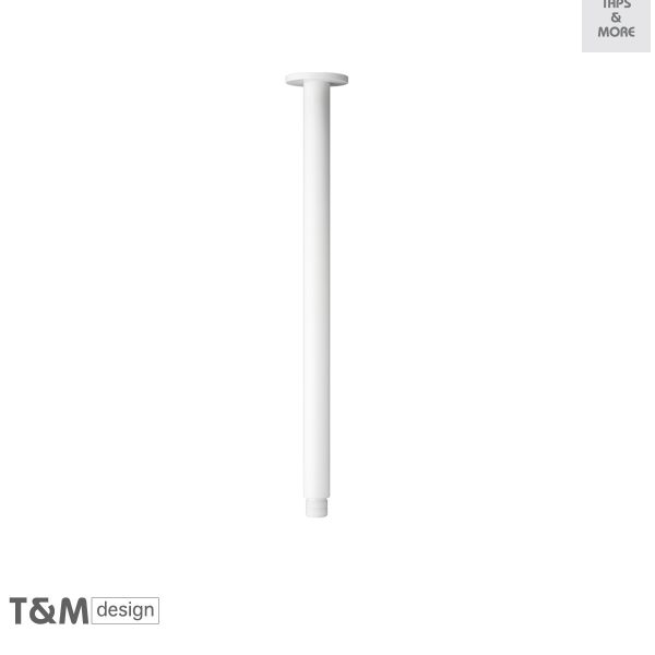 T&M DESIGN Round ceiling shower arm 400 mm with swivel joint & rosette - Vogue
