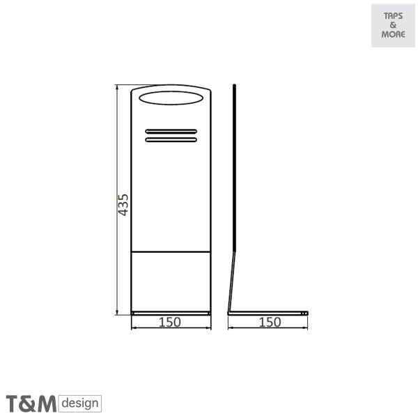 TAPS & MORE Dubai|T&M DESIGN Countertop stand for sensor hand soap or sanitizer dispenser – SENSE